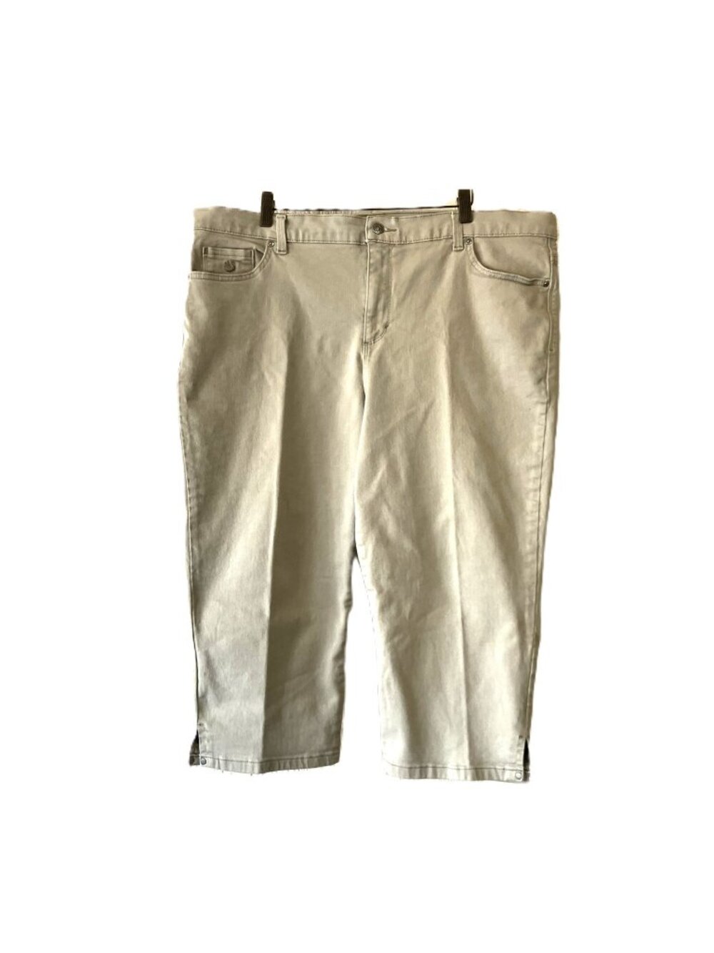 Gloria Vanderbilt Capri Pants Women's Plus Size 18W Sage Green — Great Condition
